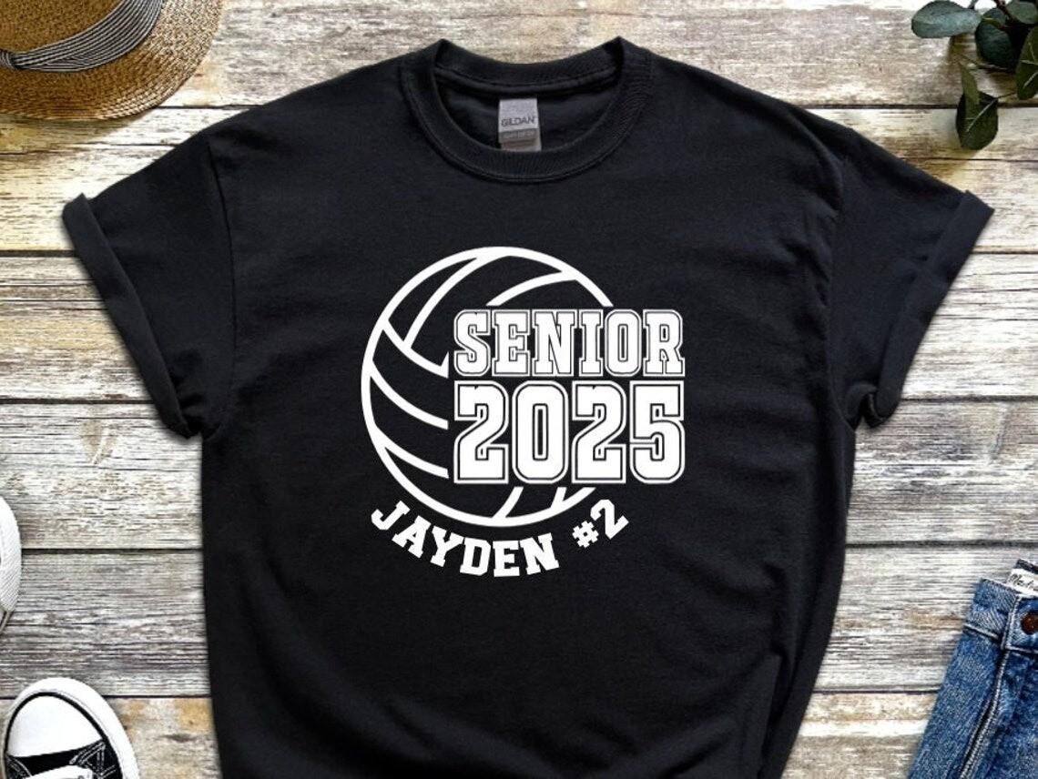 Volleyball Senior Night T-Shirt Volleyball T-Shirts Volleyball Fall Ball Su XXXL