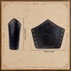 Viking Wolf Totem Leather Wristband - Embossed Medieval Warrior Protective Gear