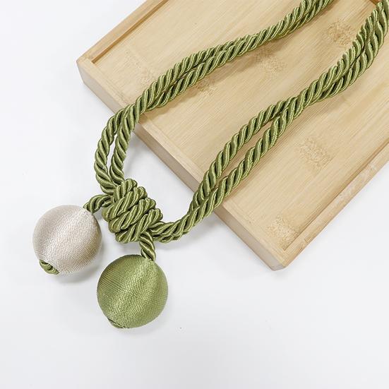 2 Pezzi Corda per Tende, Decorativa Annodatura Fatta a Mano, Cordini per Tenere Aperte le Tende per Soggiorno Camera da Letto Finestra Tende Trasparenti