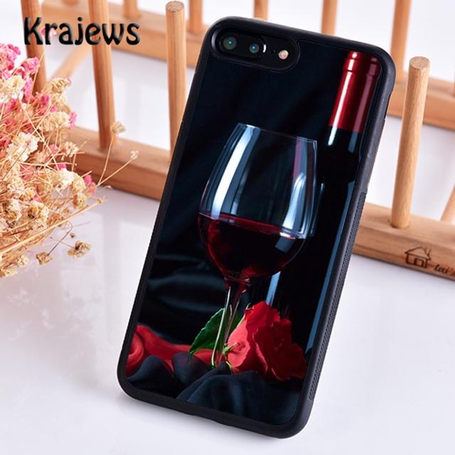 Red Wine Glass Phone Case Cover For iPhone 17 Air 16 15 14 Plus 11 12 13 Pro Max Coque Shell Fundas