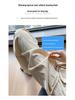 Pantalones de Verano para Mujer de Cintura Alta y Pierna Ancha: Ligero, Texturizado, Casual de Mezcla de Lino Estilo Japonés