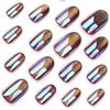 New Aurora Cat's Eye Wearable Nail Art Fake Nails Hot Selling Short Wearable Nail Patch