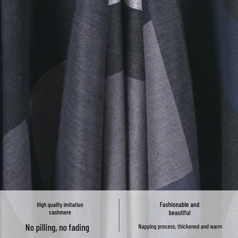 Versatile Warm Tassel Plaid Shawl Cape Blanket for Autumn and Winter