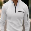 2023 Spring and Autumn POLO Shirt Arm Zipper Men's Sports T-shirt Polo Shirt