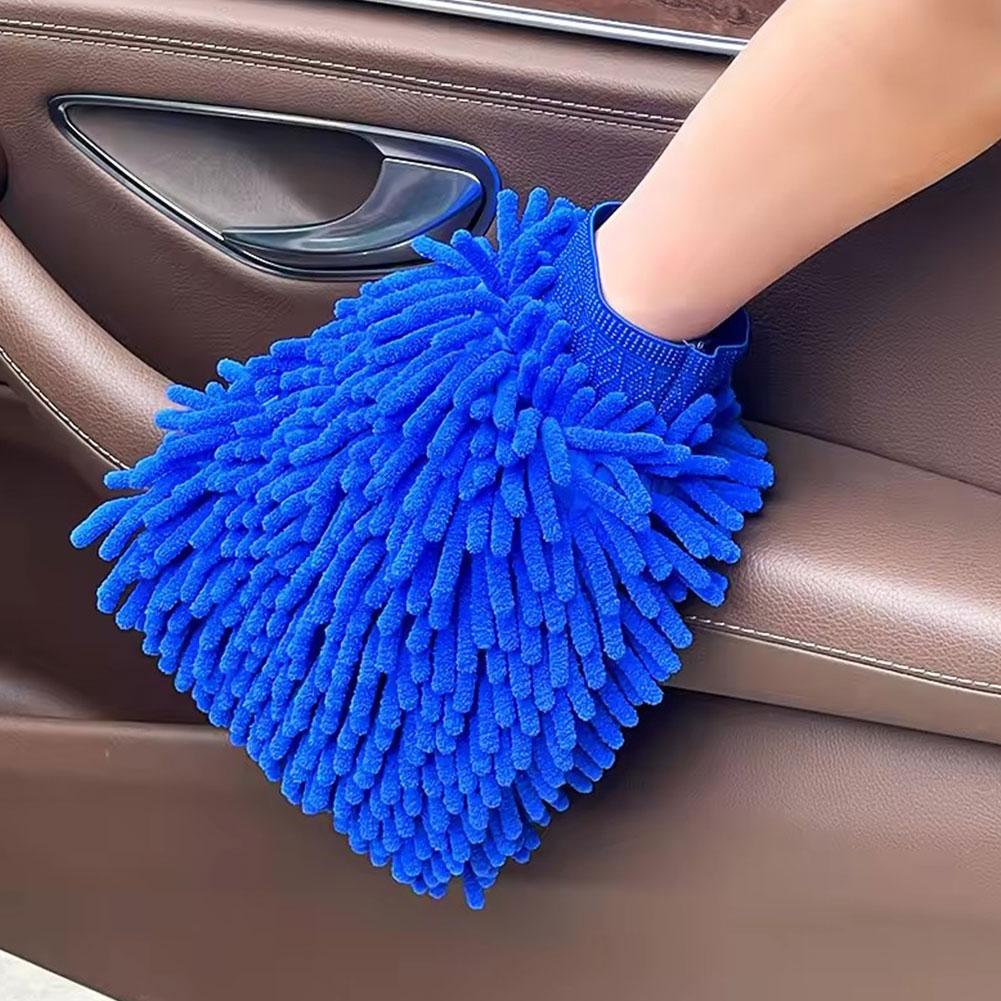 Car Wash Glove Coral Mitt Soft Anti-scratch for Car Wash Multifunction Thick Cleaning Glove Car Wax Detailing Brush