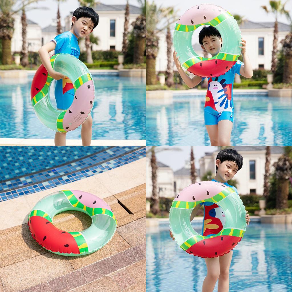 Children Adults And Inflatable Watermelon Swim Rings Water Swimming Supplies