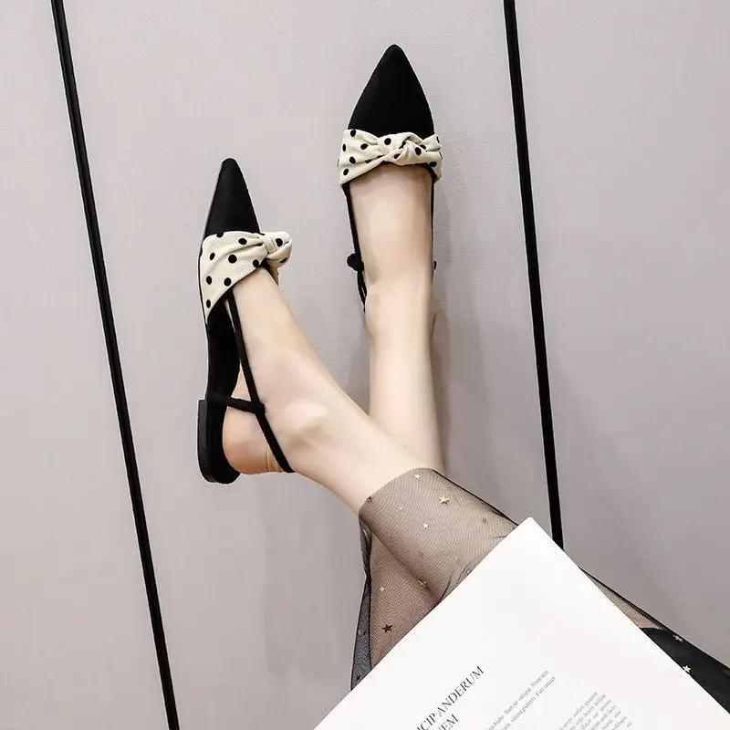 Fashion Closed Sandals for Women Polka Dots Woman Shoes On Sale Wholesale Offer 2025 Luxury Designer Comfort Chic and Elegant Pvc Sandal