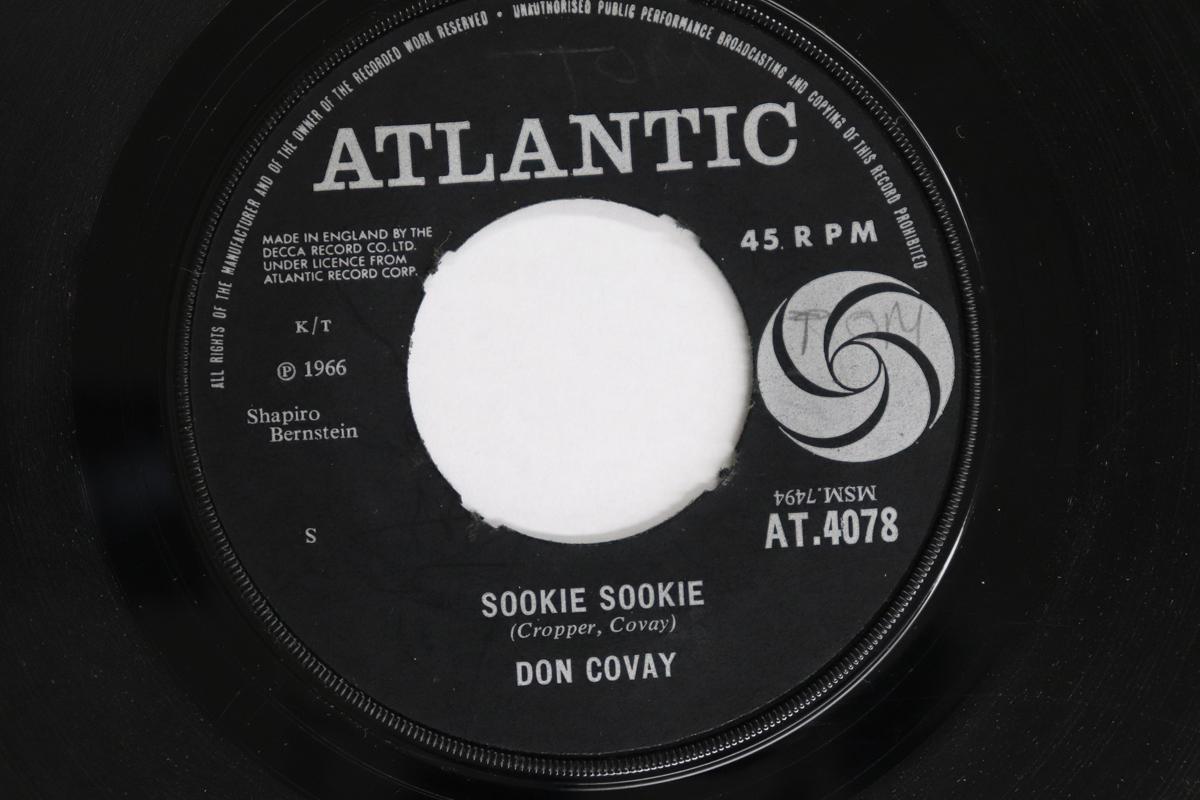 

7inch Record DON COVAY - Sookie Sookie / Watching The Late L AT4078 ATLANTIC 1966 UK Soul/Funk Used