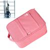 Hangable Folding Shoe Bag Big Waterproof Portable Multifunctional Shoe Storage Traveling Bag Pink