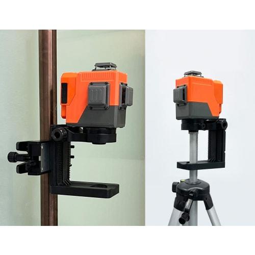 Danpon Magnetic Clamp Wall Bracket for Laser Levels, Lightweight Ceiling Holder with Magnet, Adjustable Height, 360 Rotation and Fine Adjustment, Fix