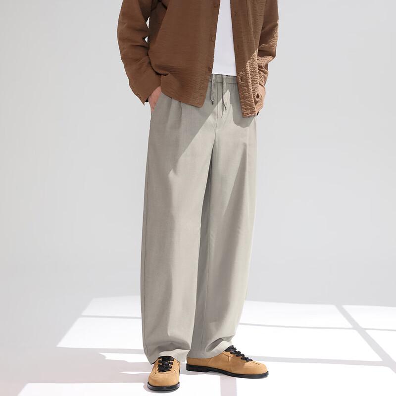 Firstview Men's Old Money Style Linen Blend Casual Trousers