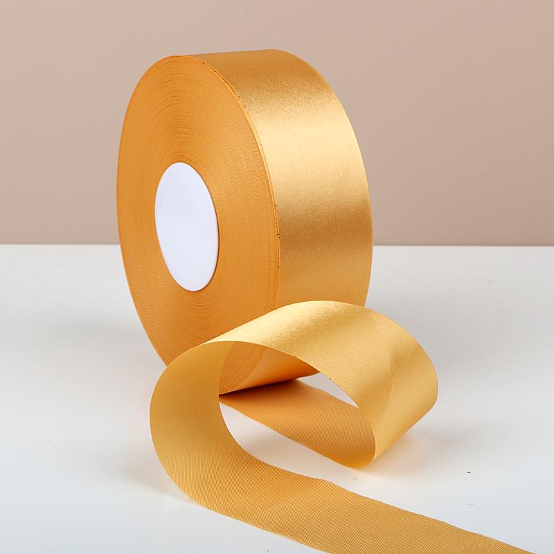 Champagne Silk Ribbon Rose Bow Hair Tie