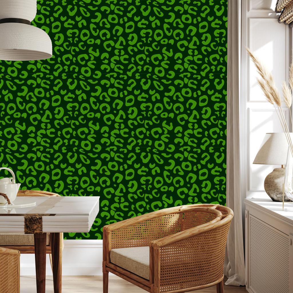 Bottle Green Leather Wallpaper for Living Room and Bedroom 50x1000