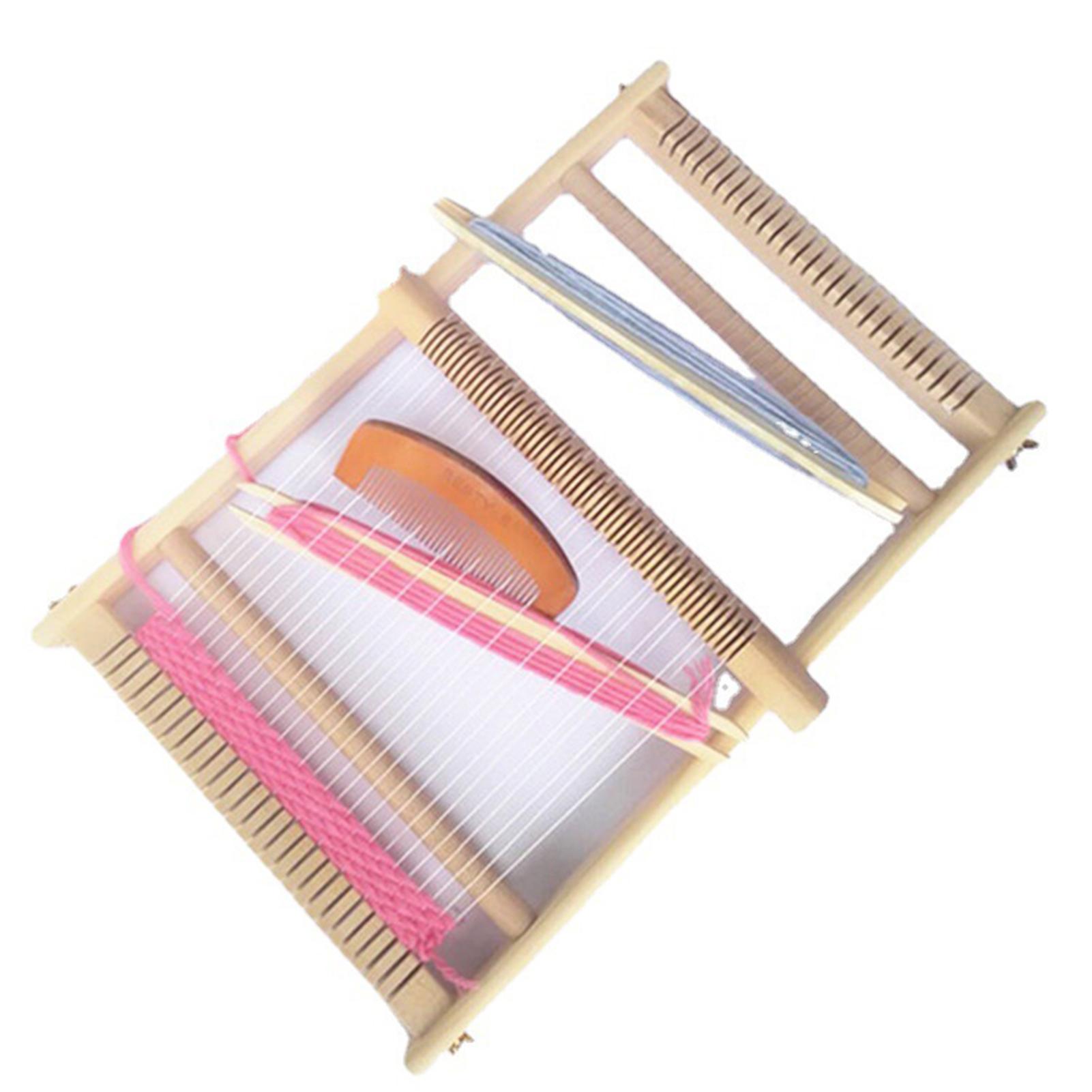 

Small Weaving Loom Starter Kit,Wooden Diy Weaving Loom Kit Multi-Craft Hand-Knitted Spin Machine For Tapestry For Kids Childr M