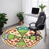 1pc Pizza Slice, Turtle Chair Carpet for Office, Non-slip, Soft and Durable Office Rug, Perfect for Office Yy251225087
