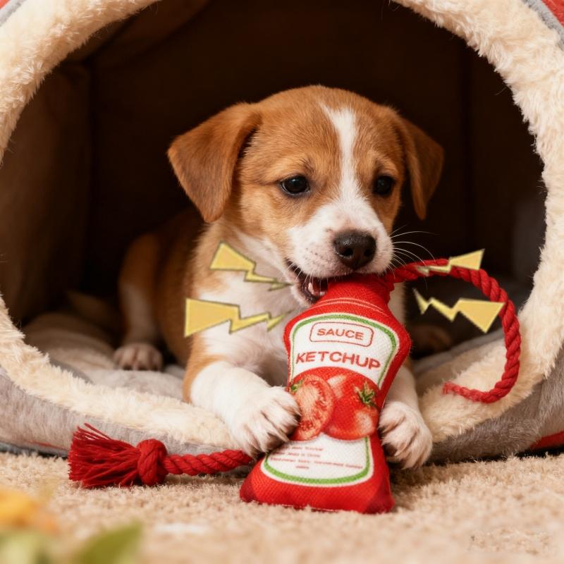 Pet Chew Toy Rope Knot Puppy Bite Resistant Interactive Toys Dog Chewing Toys Teeth Cleaning Interactive Pet Plush Toy
