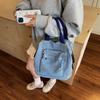 Jeans-Rucksack Damen Kleiner Rucksack Studenten-Schultasche Multifunktionale Handtasche