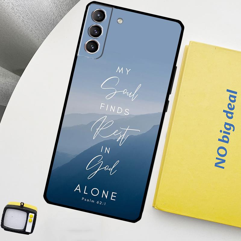 Christian Psalms Phone Case For Samsung Galaxy S25 S26 Ultra S20 S21 S22 S23 Plus S24 Ultra S10 S25 FE Cover