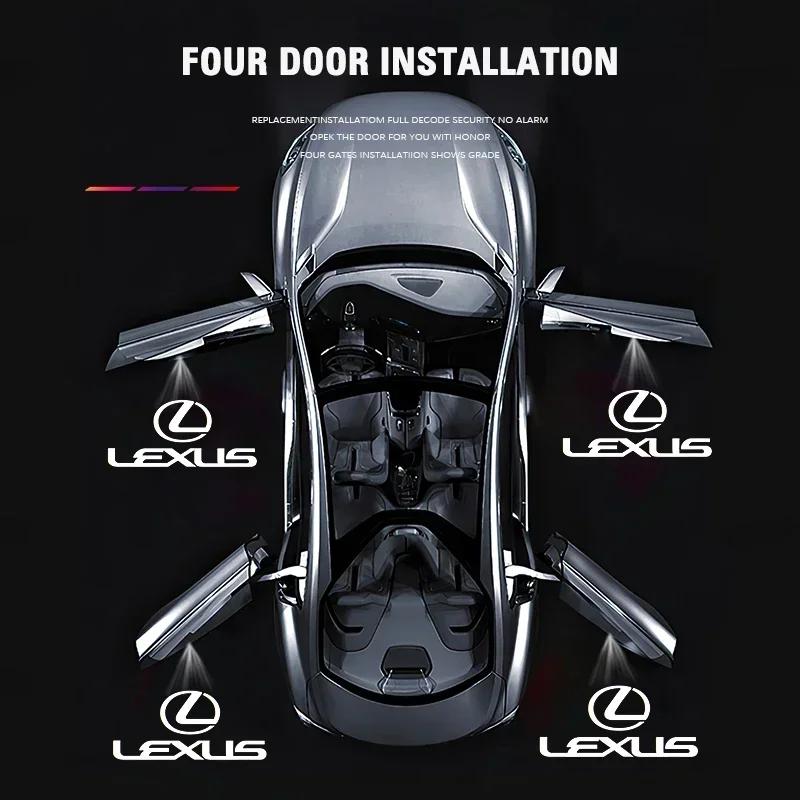 Led HD Car Door logo Welcome Light Projector Lamps For Lexus ES RX NX LS UX LM LX GX LC RZ IS CT GS RC HS SC TX LBX IS300 RX350 AFP1
