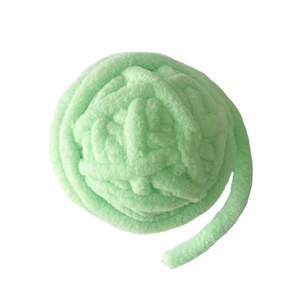 Cat Yarn Ball Toy Fun Interactive Bite Resistance Woolen Yarn Cat Ball Toy with Bell for Cats Kittens Puppies Green