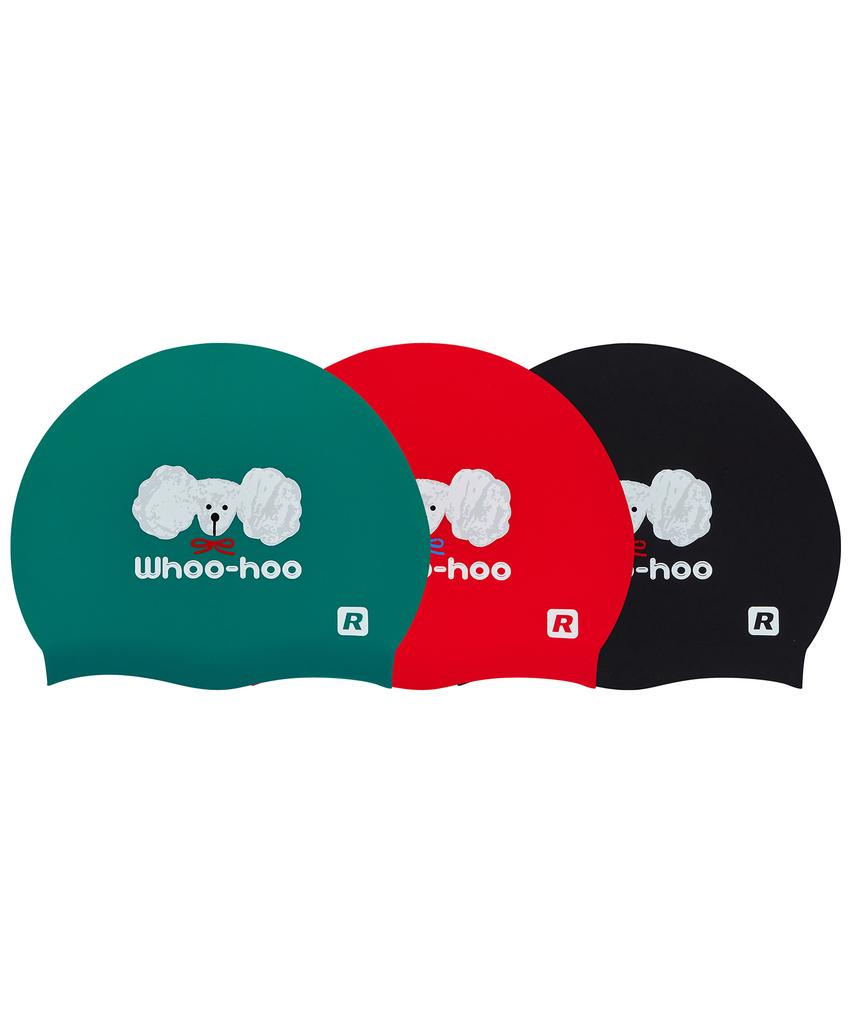 Laelliseupocheu [Oruc810 Grn] Poodle Huhu Silicone Swim Cap Green