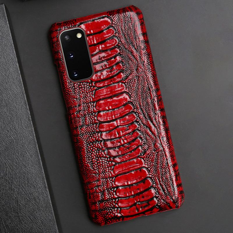 Luxury Genuine Leather Phone Case For Samsung Galaxy S 25 S25 S24 S23 Ultra S21 S22 Plus Note 20 A55 5G Back Cover