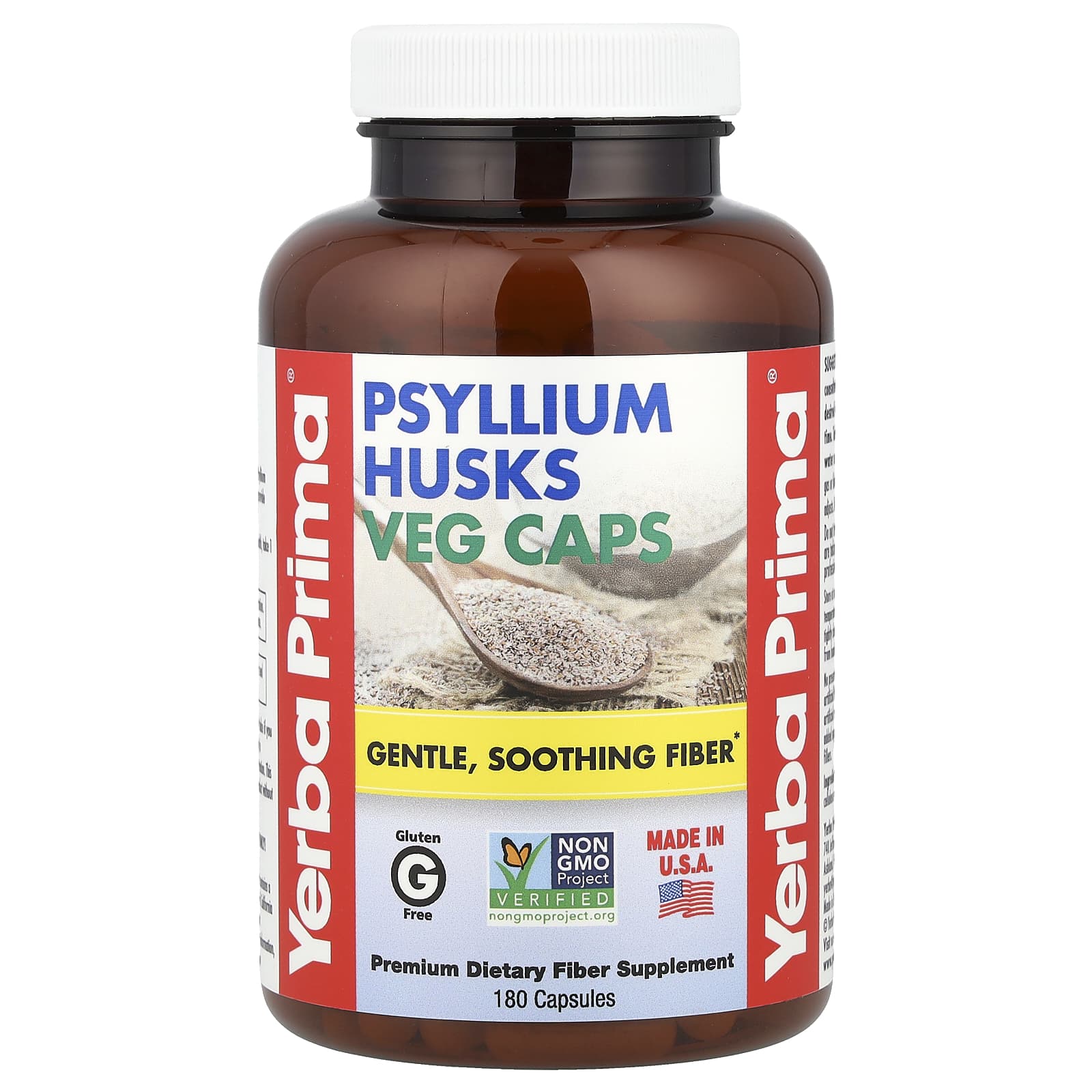 

Psyllium Husk, Veggie Capsules 180 Tablets
