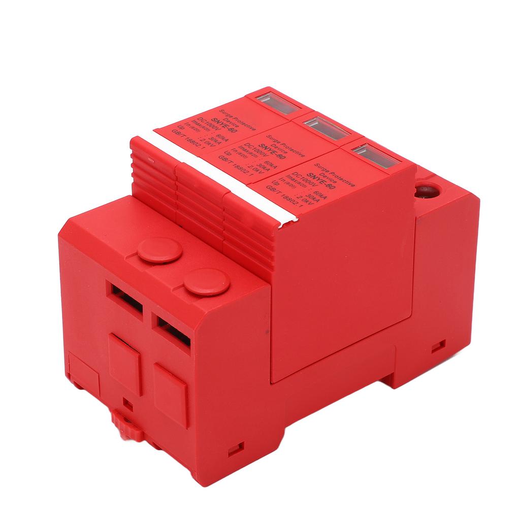 Surge Protective Device Photovoltaic Breaker Protector DC1000V 60KA Distribution Box Supplies Orangered 3P