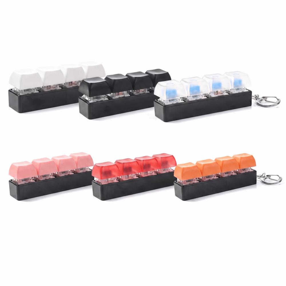 Key Cap Clicker Keycap Fidget Keychain Finger Button Keyboard Clicker Keychain  Children
