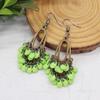 Handmade retro exquisite water drop fringed earrings women's long versatile temperament earrings smart personality show face thin earrings