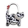 Two-heart Cat Bag Hook: Customizable Logo, Inner-Folding Table Edge Hook for Ladies