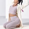 Puma Yoga Series Cotton Tie Loose Long Sleeve Solid Color Jacket Women Outerwear White 521470-65