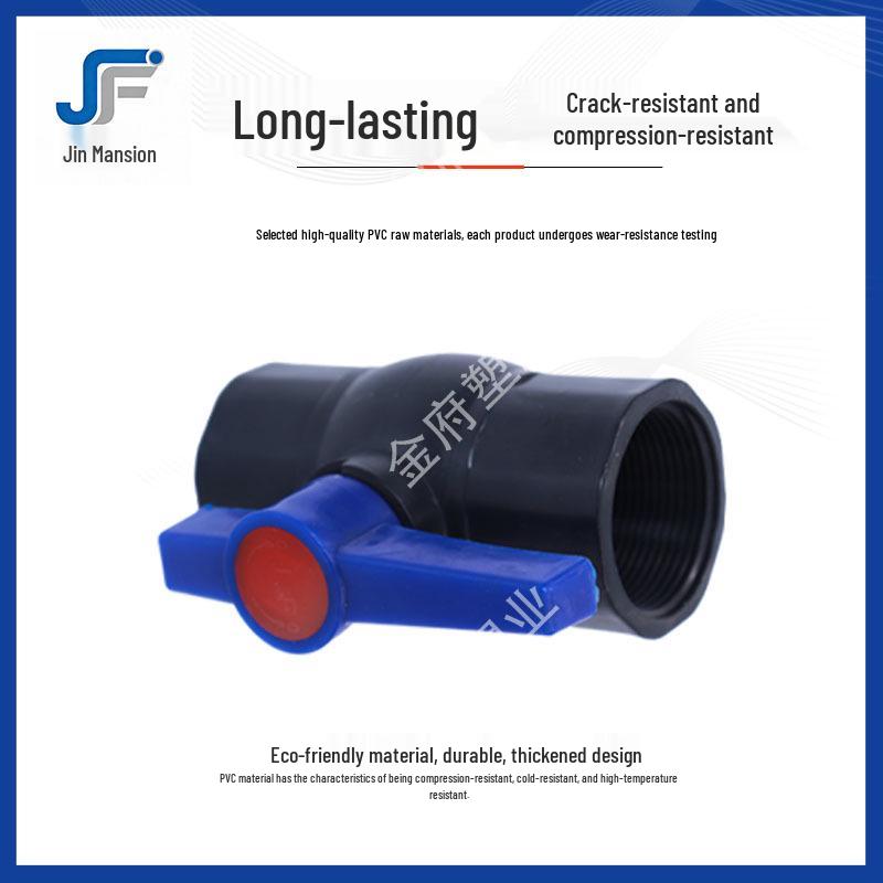 PVC-Muffe Wasserhahn, Manuell, Hochtemperaturbeständig, Doppelkopf, DN20, 25, 32, 4 Punkte