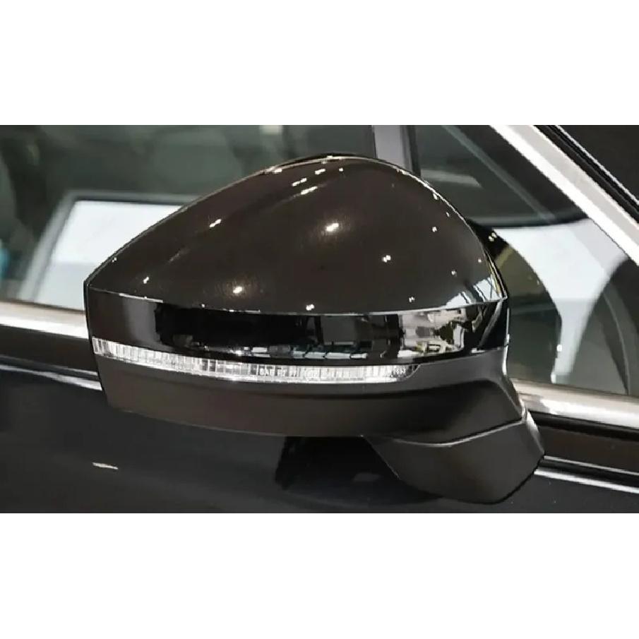 For Volkswagen VW Touareg    -2024 Car Reversing Mirror Cover Rearview Mirrors Housing Rear Shell Black