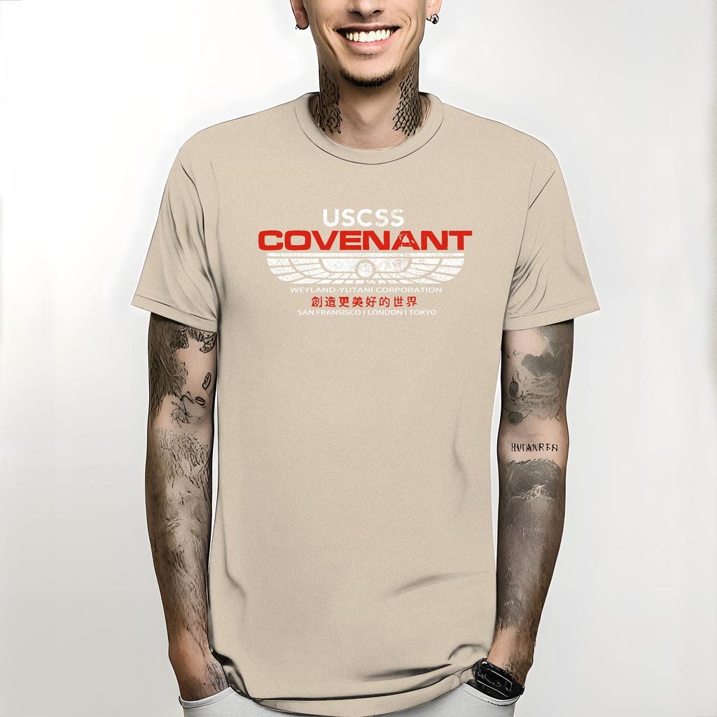 2024 Weyland Yutani Corp Xenomorph Predator Movie New Alien Covenant Crew Member T Shirt Harajuku Oversized Vintage T Shirt