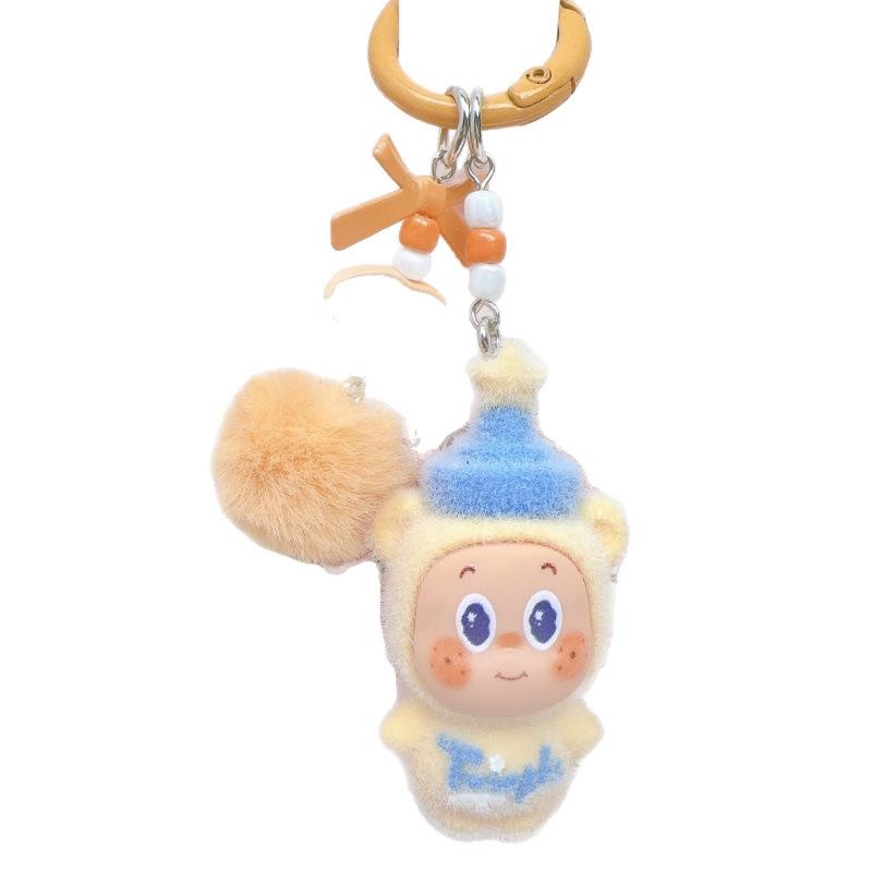 Cartoon Star Plush Keychain Doll - Cute DIY Phone Charm