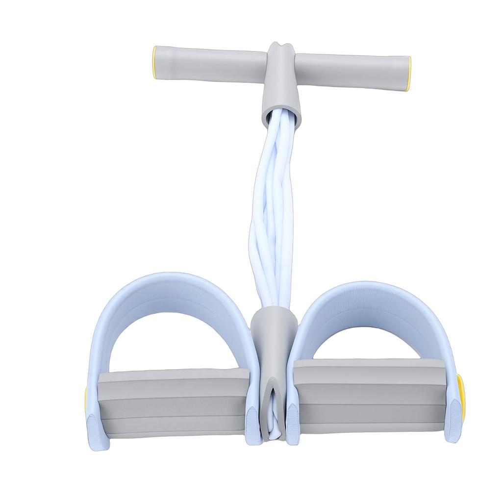 Manual Tension Training Pedal High Elastic Non Slip Soft Grip 6 Tube Pedal Ankle Puller for Home Blue