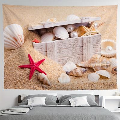 Strand Schatz Tapisserie Schlafzimmer Nacht Wandbehang Tapisserie Wand Dekoration Für Wohnzimmer Schlafzimmer Wohnkultur