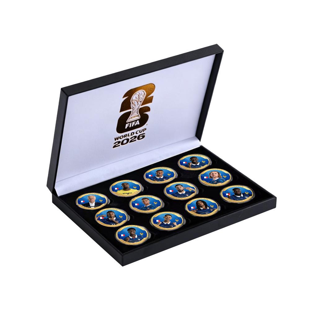 Monede Comemorative Cupa Mondială 2026 Colecție Campionat Cadou Fotbal