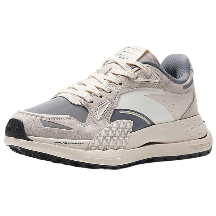 Anta Life Collection Star 202 Slip Resistant Abrasion Resistant Low top Sports Casual Shoes Women's White Gray 122318880A-1