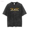 Anti Hero EAGLE LOGO Skateboard T Shirt GOLD Vintage Washed Comfortable Versatile Soft Stylish Streetwear Slightly Fashion