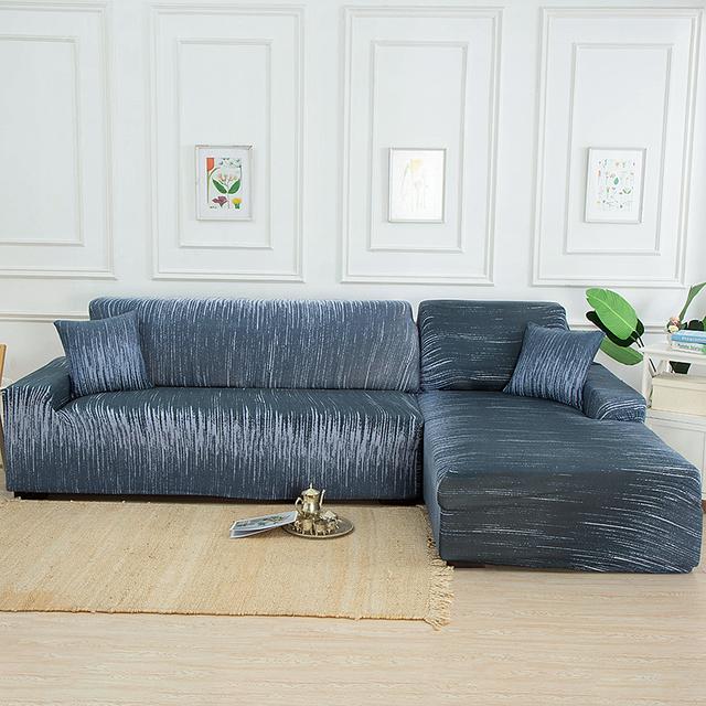 Geometric Corner Sofa Covers For Living Room Elastic Spandex Slipcovers Couch Cover Stretch Sofa Towel L Shape Need Buy 2pieces