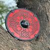 45.72 Cm Wooden Viking Shield, Norse Viking Warrior Shield, Valhalla Round Viking Shield, Ideal for LARP, Battle Cosplay Home Decor