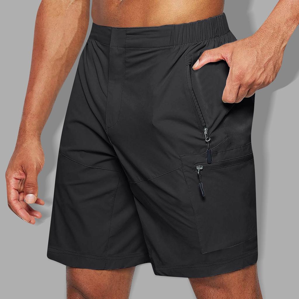 Pantaloni Casual Trendy de Vară pentru Bărbați, Oversized, cu Buzunare Multiple, Pantaloni Scurți de Lucru din Bumbac