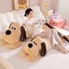Large Soft Dog Throw Pillow Plush Toy Doll Big Dog Doll Girl Sleeping Leg Puppet Doll