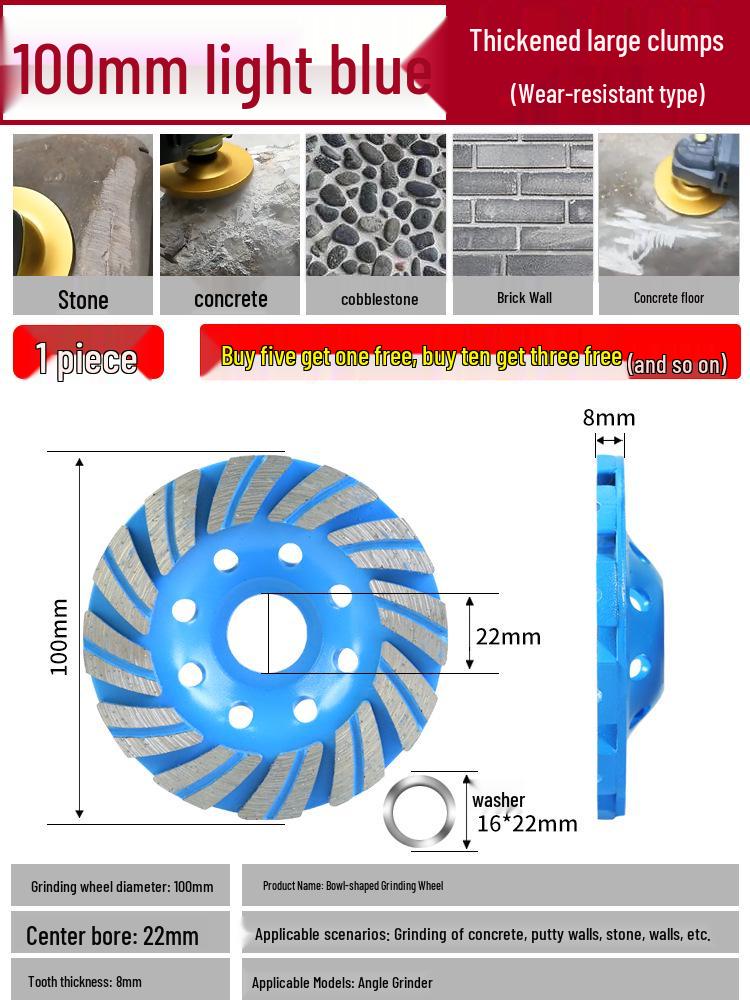 Diamond Concrete Grinding and Polishing Disc for Angle Grinders