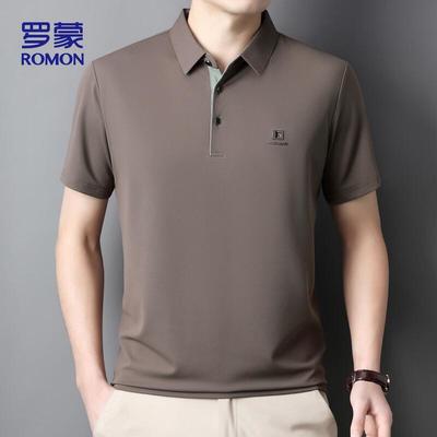 Men's Ice Silk Short Sleeve Polo Shirt