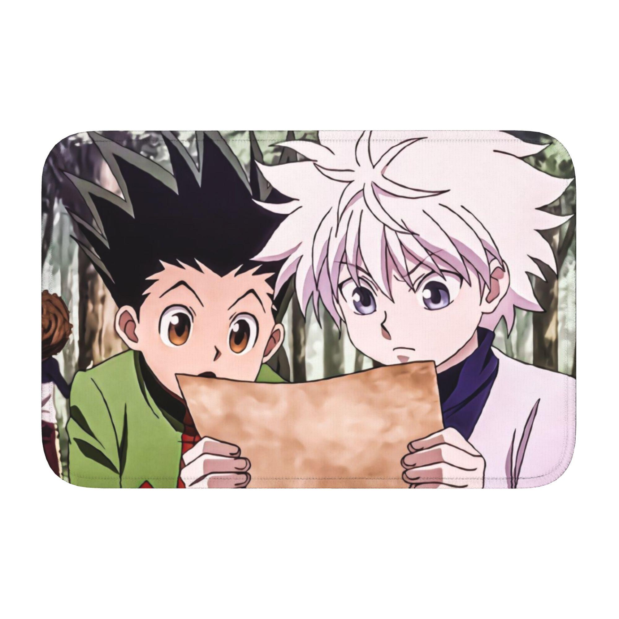 

Welcome HXH Anime Floor Door Kitchen Bathroom Mat Anti-Slip Indoor Doormat Garage Living Room Entrance Rug Carpet Footpad 60cm x 90cm