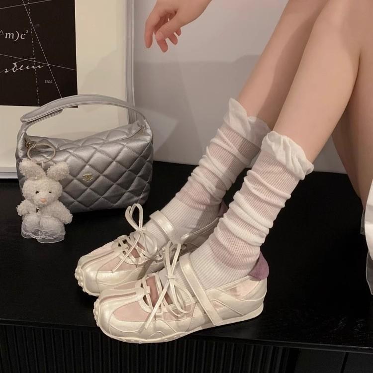 "Ziyan" New Punk Ballet 6cm Height-increasing Ballet Training Shoes Women's Summer Sandals Thick-soled Mary Jane Single Shoes