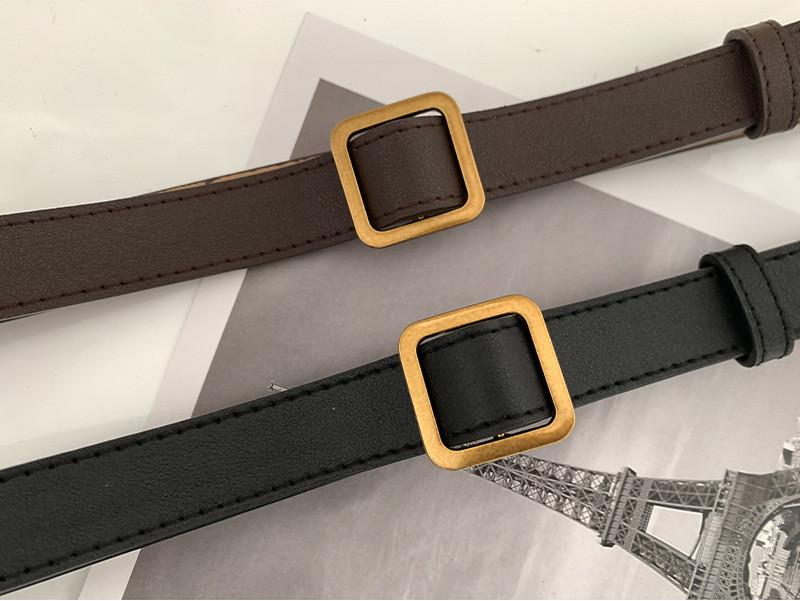 Buckle Square Unique Womens Belt For Fashionable Looks Simple And Design Versatile